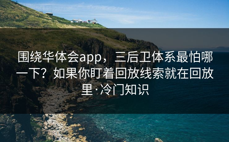 围绕华体会app，三后卫体系最怕哪一下？如果你盯着回放线索就在回放里·冷门知识